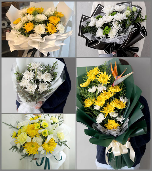 山东莱芜莱城区和庄镇南麻峪村白事花束代送